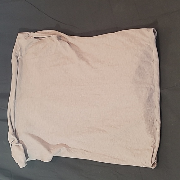 Eddie Bauer Gray Sleeveless Blouse Crossover W/Built in Tank Top Size Medium - Picture 4 of 15